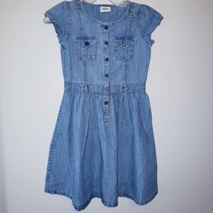 Girls size 8 crazy 8 denim like dress